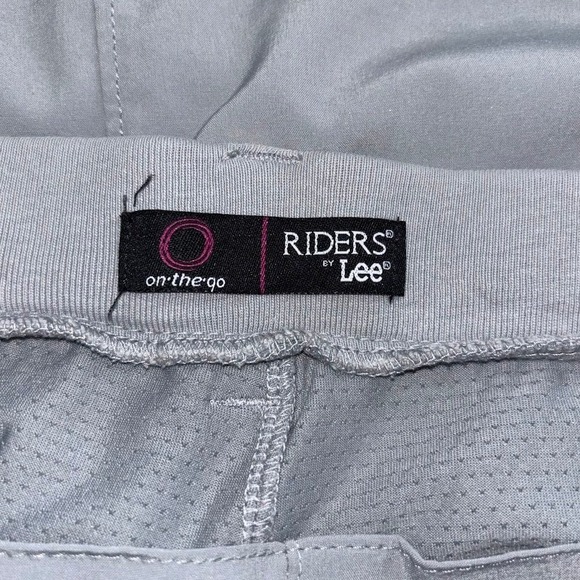 Riders by Lee On-the-Go Skort Womens 16M Gray Stretch Active Mini Skort - Picture 5 of 10